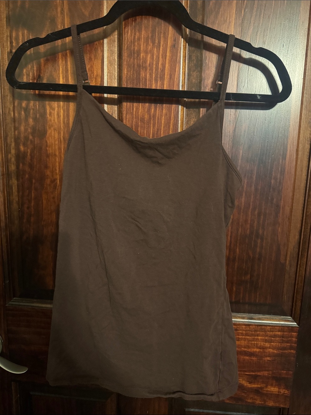 Classic Brown Spaghetti Strap Tank Top